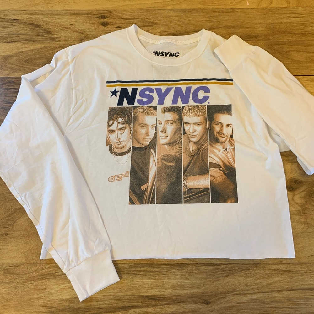 *NSYNC Long Sleeve Cropped Tee